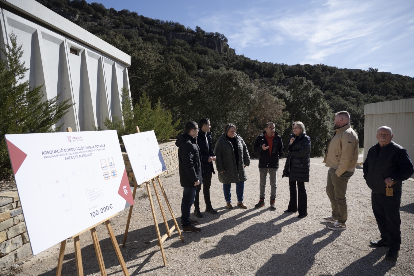La Diputación de Castellón actúa ante las deficiencias hídricas en Ares del Maestrat con la adecuación de la red de suministro de agua potable