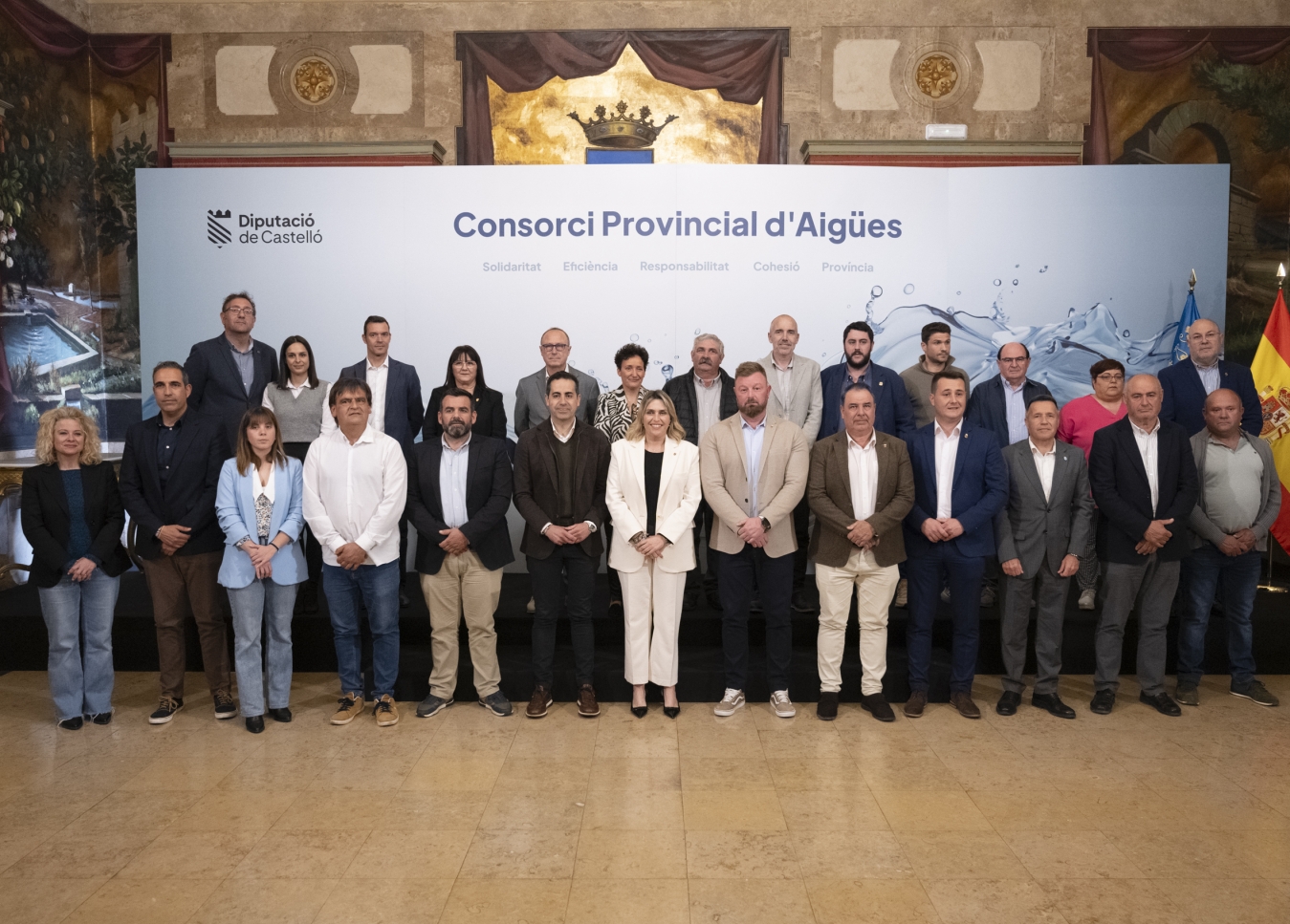 Marta Barrachina complix amb el compromís d'aconseguir cohesió, eficiència i solidaritat en la gestió dels recursos hídrics amb la creació del Consorci Provincial d'Aigües