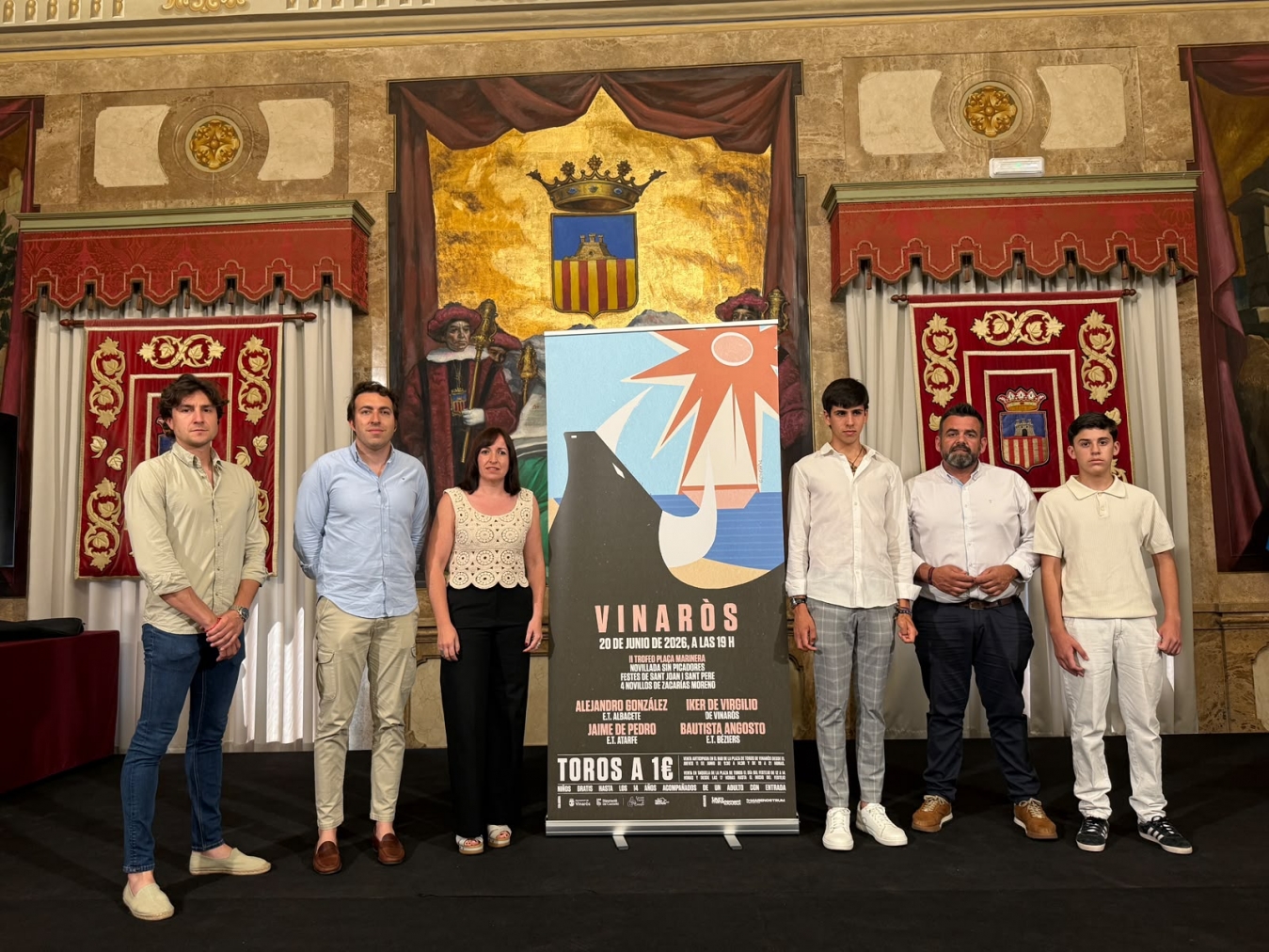 La Diputació de Castelló impulsa una novillada a Vinaròs per a posar en valor la formació i el talent de l'Escola Taurina